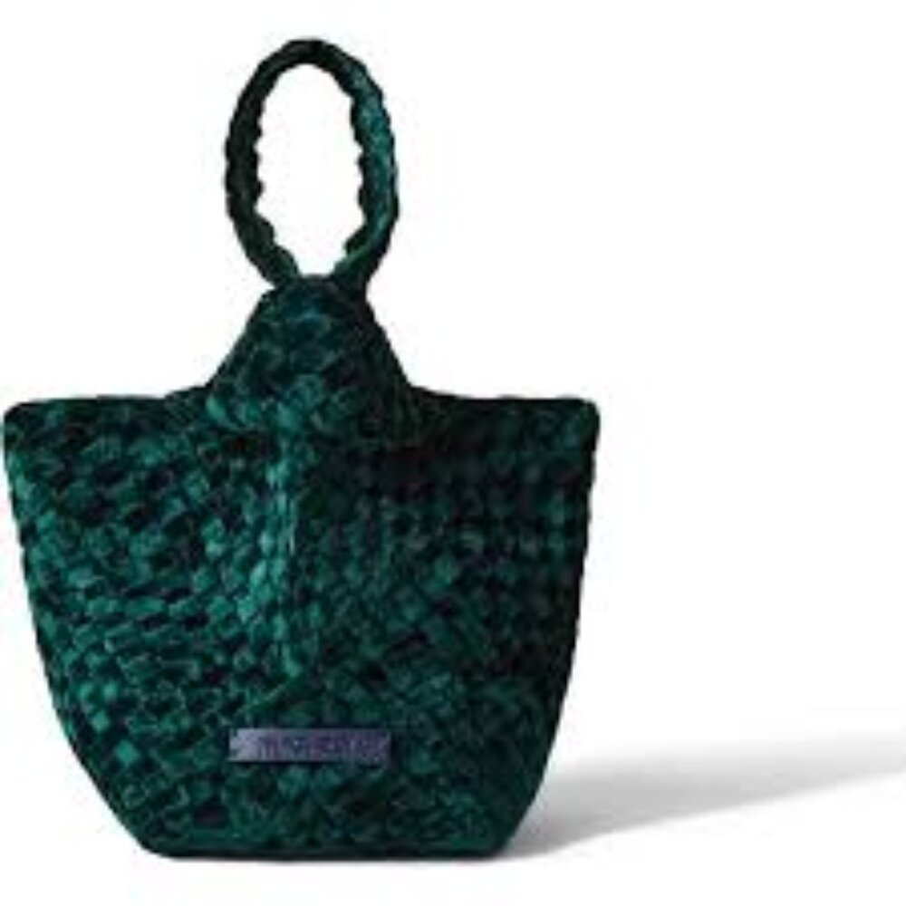 Naghedi, Kyoto Clutch Velvet, Emerald, NWT